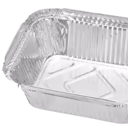 ظرف آلومینیومی نیم پرس + درب